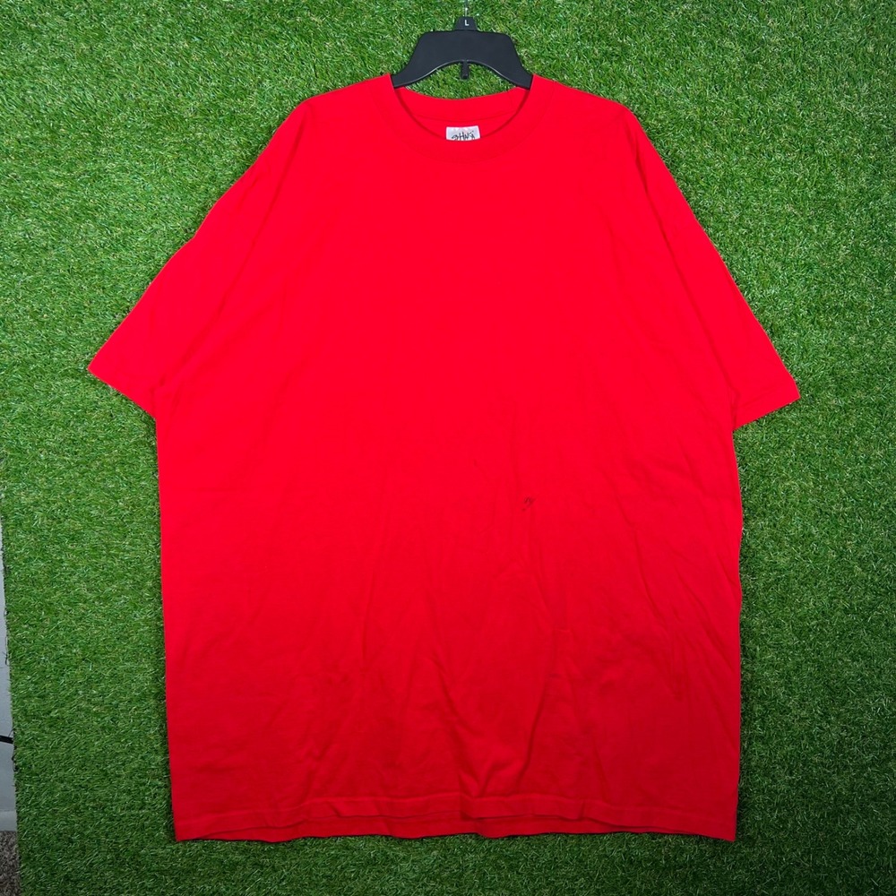 Shaka Wear Super Max Heavy T-Shirt Mens 4XL Tall Red Heavyweight Cotton